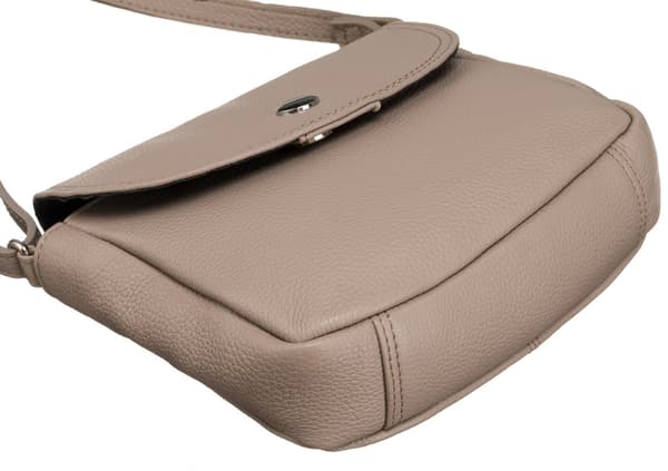 Elegantní dámská messenger taška z přírodní kůže - Peterson