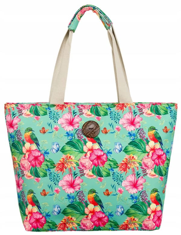 En stor forårs-sommer-shoppertaske til kvinder