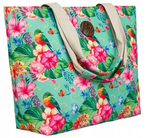 En stor forårs-sommer-shoppertaske til kvinder