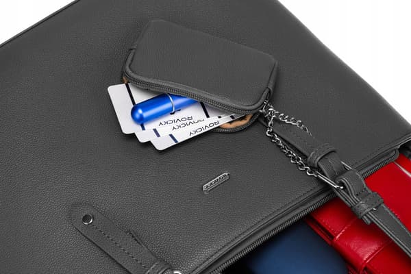Dámská shopper taška z ekokůže s přídavnou kabelkou - Rovicky