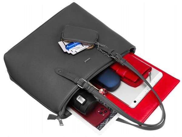 Dámská shopper taška z ekokůže s přídavnou kabelkou - Rovicky