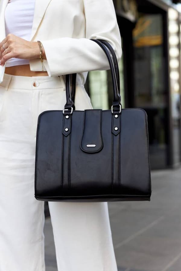 Elegantní dámská shopper bag z ekologické kůže - Rovicky