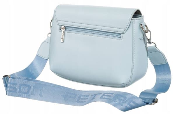 Dame øko-læder messenger bag med bred rem - Peterson