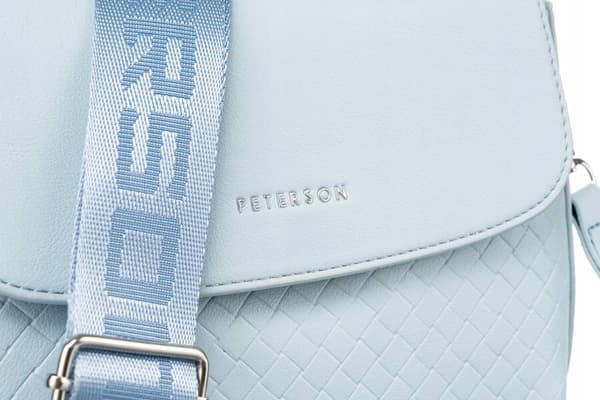 Dame øko-læder messenger bag med bred rem - Peterson