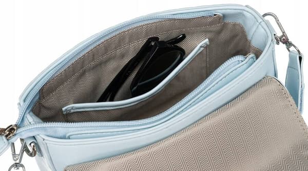 Dame øko-læder messenger bag med bred rem - Peterson