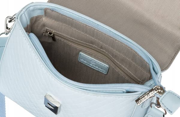 Dame øko-læder messenger bag med bred rem - Peterson