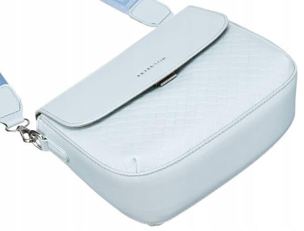 Dame øko-læder messenger bag med bred rem - Peterson