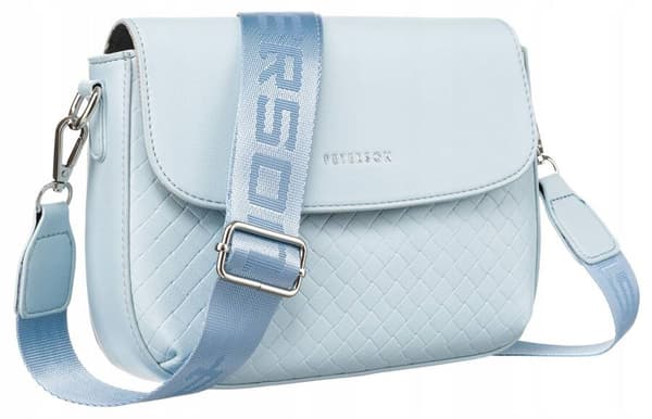 Dame øko-læder messenger bag med bred rem - Peterson