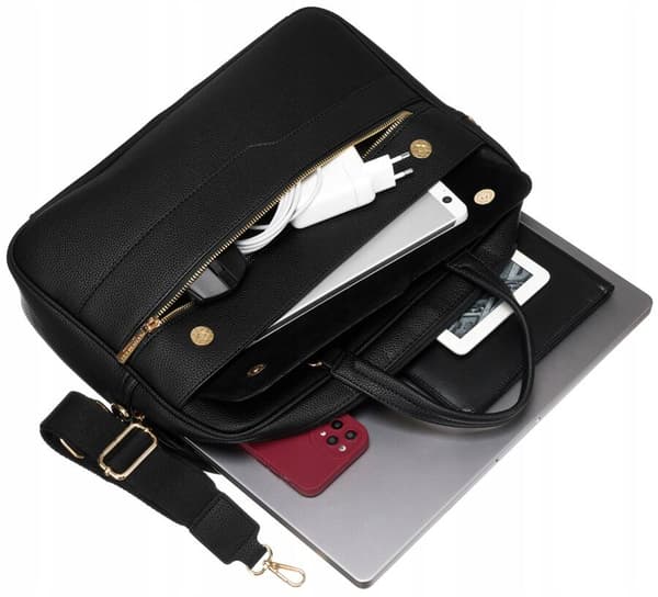Økologisk laptoptaske i læder til kvinder - Peterson