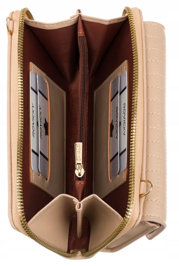 Elegantní mini peněženka s dlouhým odnímatelným popruhem - 4U Cavaldi