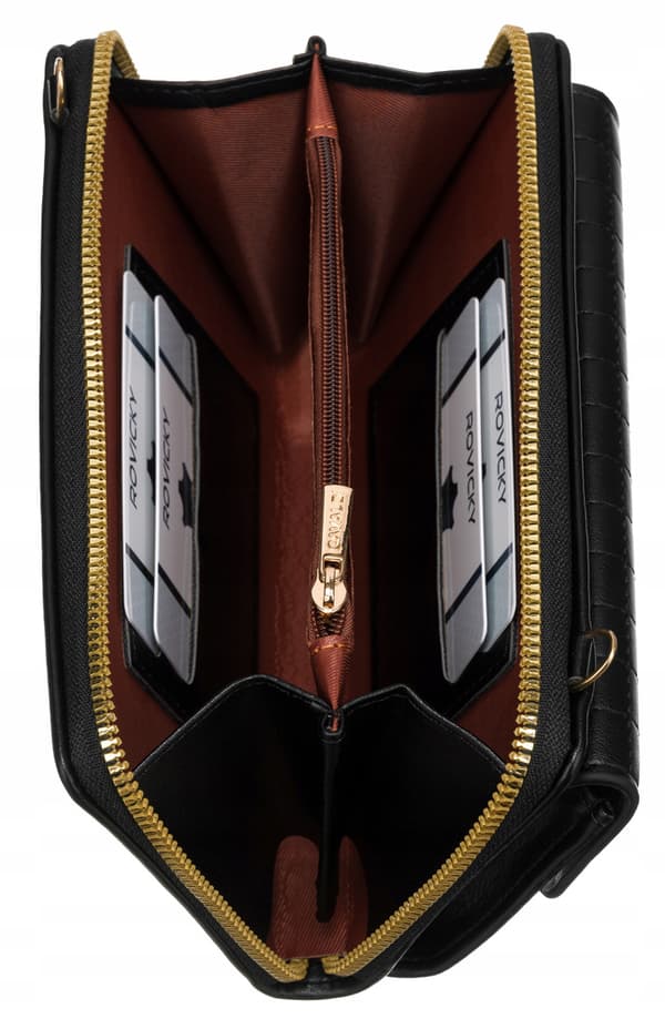 Elegantní mini peněženka s dlouhým odnímatelným popruhem - 4U Cavaldi