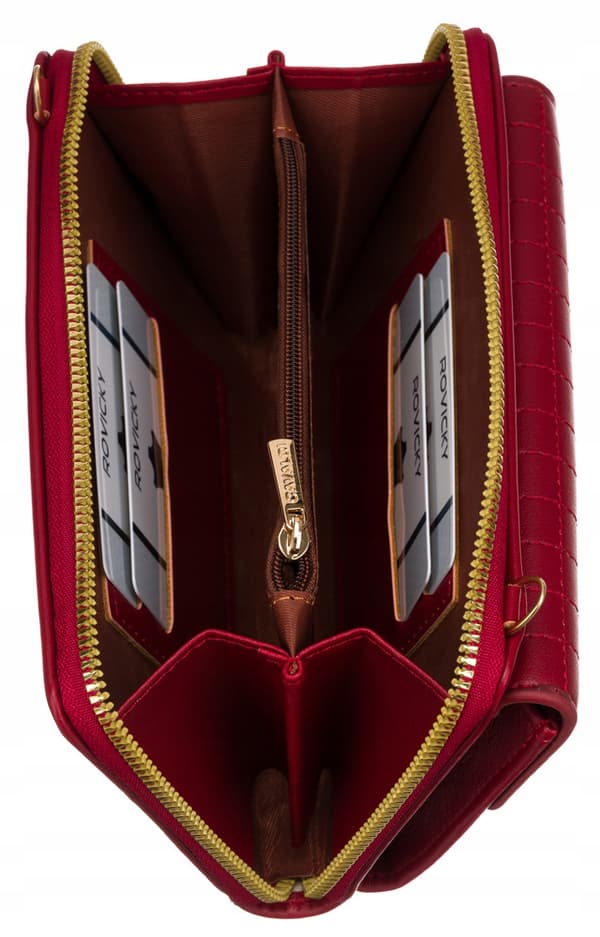 Elegantní mini peněženka s dlouhým odnímatelným popruhem - 4U Cavaldi