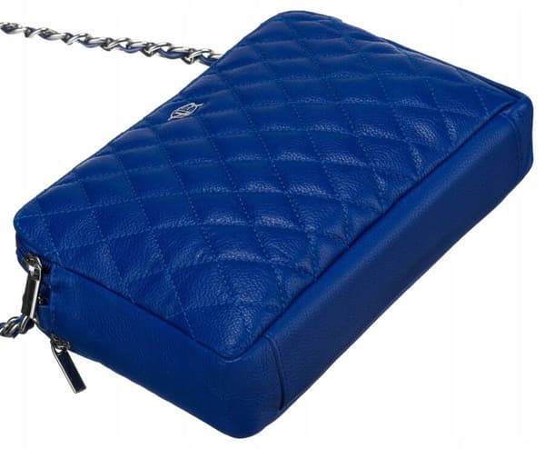 Prošívaná dámská messenger taška z přírodní kůže - Rovicky