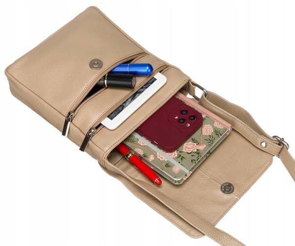 Dámská messenger taška z přírodní kůže - Rovicky
