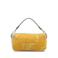 Miniatyrbillede 3 af 9: Pre-owned Fendi Sarah Coleman FF Canvas Fisheye  Baguette Satchel Yellow