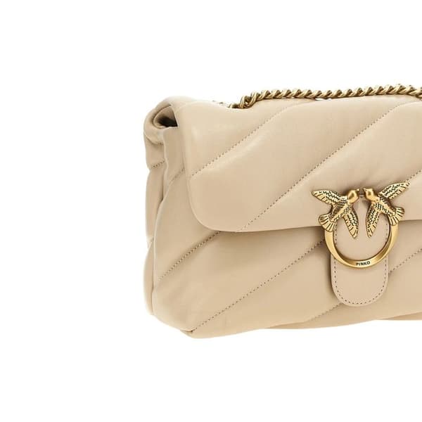 Handväska Pinko Love Puff Sheep Nappa - Beige - Beige