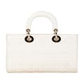 Miniatyrbilde 3 av 10: Pre-owned Dior Medium Lambskin Cannage Lady D Joy White