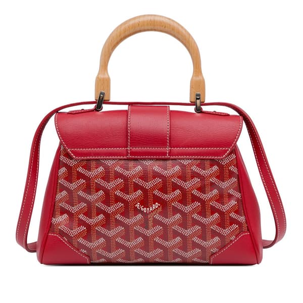Pre-owned Goyard Mini Goyardine Saigon Souple Red
