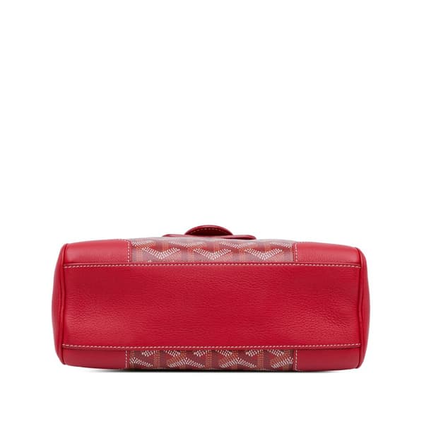 Pre-owned Goyard Mini Goyardine Saigon Souple Red