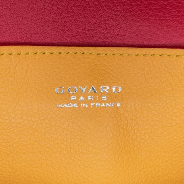 Pre-owned Goyard Mini Goyardine Saigon Souple Red