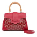Miniatyrbilde 9 av 9: Pre-owned Goyard Mini Goyardine Saigon Souple Red