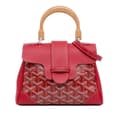 Miniatyrbilde 1 av 9: Pre-owned Goyard Mini Goyardine Saigon Souple Red