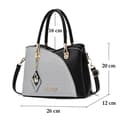 Miniatyrbild 3 av 6: Damhandväska PU-läderaxelväska Crossbody-väska för dam Damväska med justerbar axelrem Rosa