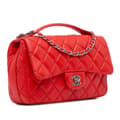 Pikkukuva 2 / 10: Pre-owned Chanel Medium Easy Carry Flap Satchel Red