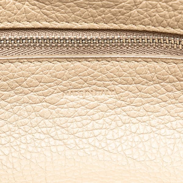 Pre-owned Celine Small Big Leather Satchel Brown