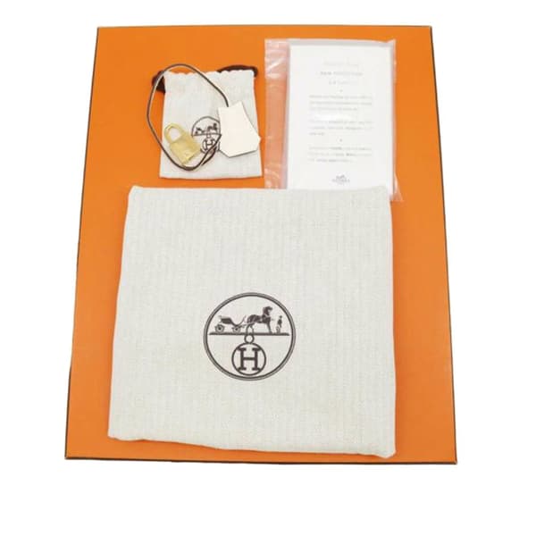Pre-owned Hermès Clemence Birkin Retourne 30 White