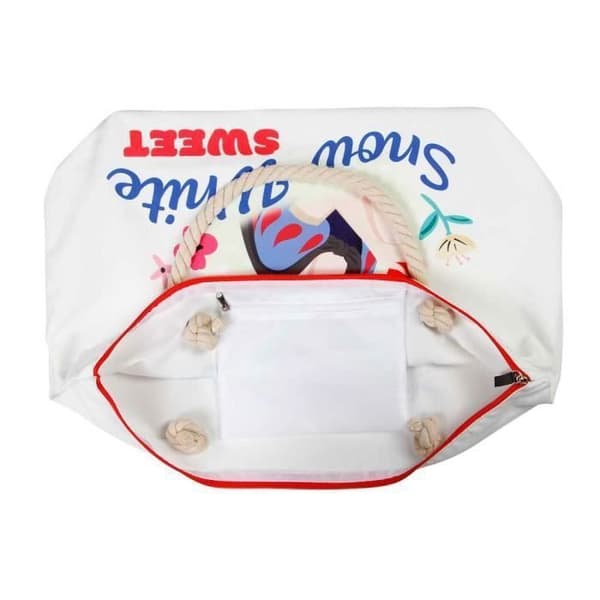 Sun Beach Bag - Disney Snow White Sweet - Vit - One Size