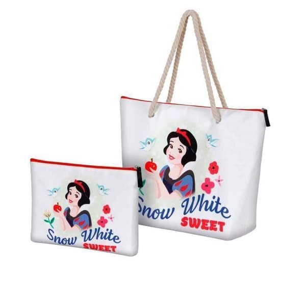 Sun Beach Bag - Disney Snow White Sweet - Vit - One Size