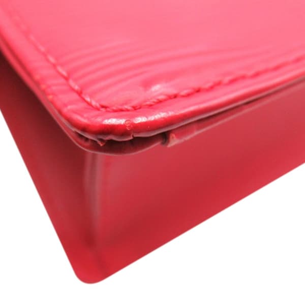 Pre-owned Louis Vuitton Epi Sac Plat PM Red