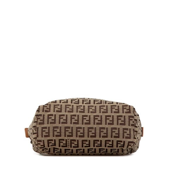 Pre-owned Fendi Zucchino Canvas Handbag Brown