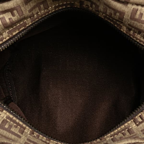 Pre-owned Fendi Zucchino Canvas Handbag Brown