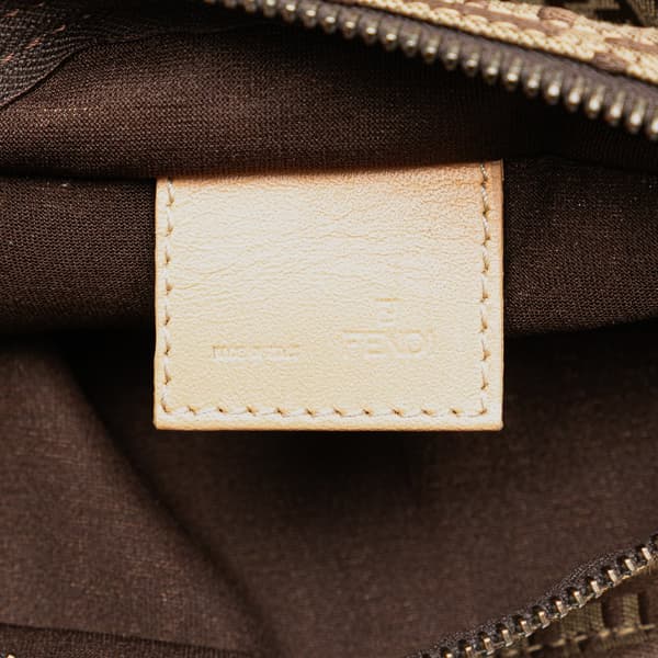 Pre-owned Fendi Zucchino Canvas Handbag Brown