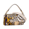 Miniatyrbilde 2 av 9: Pre-owned Fendi Beaded Satin Baguette Satchel Purple