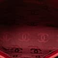 Miniatyrbillede 4 af 7: Pre-owned Chanel CC Lambskin Wild Stitch Handbag Red