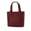 Miniatyrbillede 2 af 7: Pre-owned Chanel CC Lambskin Wild Stitch Handbag Red