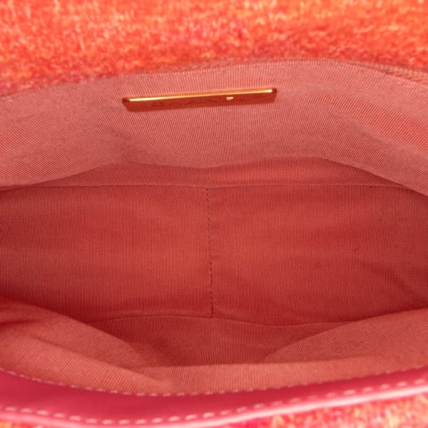 Pre-owned Chanel Medium Tweed 19 Flap Pink