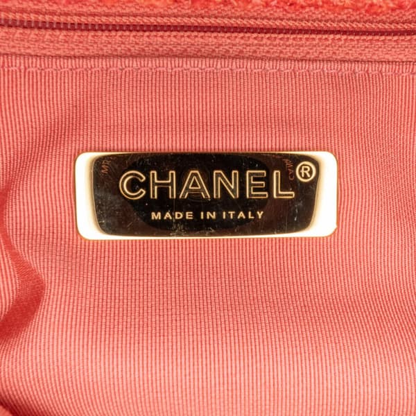 Pre-owned Chanel Medium Tweed 19 Flap Pink
