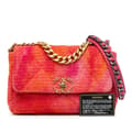 Miniatyrbilde 8 av 8: Pre-owned Chanel Medium Tweed 19 Flap Pink