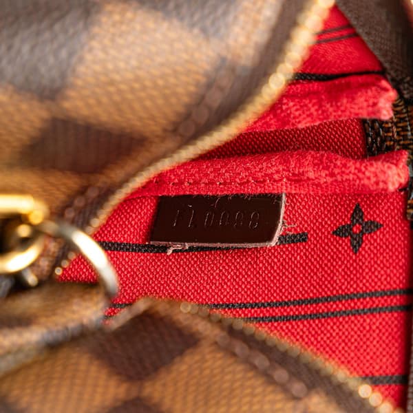 Pre-owned Louis Vuitton Damier Ebene Trunks and Bags Mini Pochette Accessoires Brown
