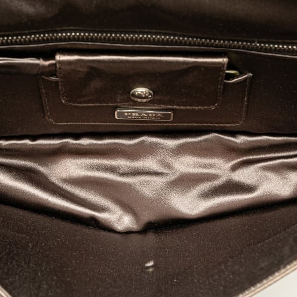 Pre-owned Prada Raso Handbag Gray