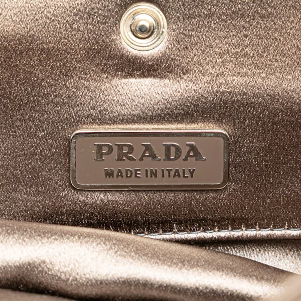 Pre-owned Prada Raso Handbag Gray