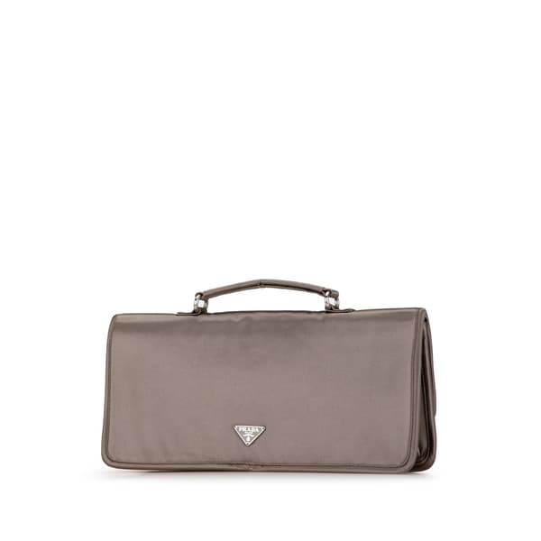 Pre-owned Prada Raso Handbag Gray