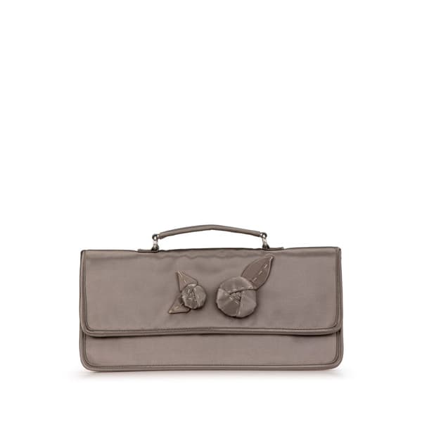 Pre-owned Prada Raso Handbag Gray