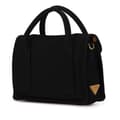 Miniatyrbilde 2 av 9: Pre-owned Prada Canapa Satchel Black