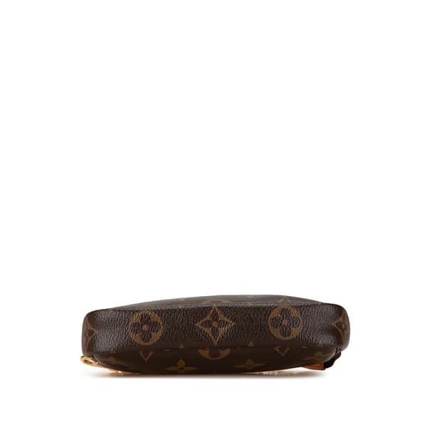 Pre-owned Louis Vuitton Monogram Mini Pochette Accessoires Brown