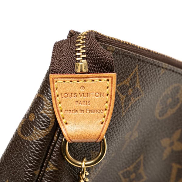 Pre-owned Louis Vuitton Monogram Mini Pochette Accessoires Brown